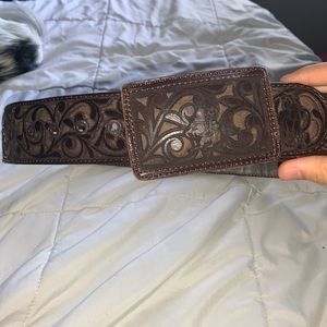 Black and Brown cowboy western mens belts. Quantity:2 Size:40 (both) brand new.